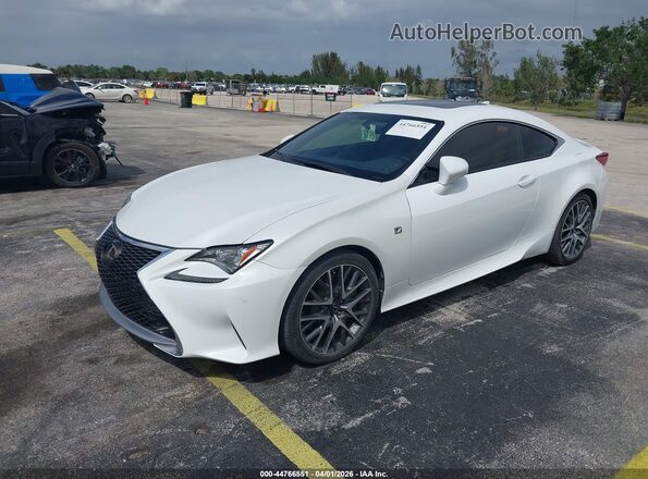 JTHHA5BC3G5004382 2016 LEXUS RC 200T White Vista tres cuartos delantera izquierda