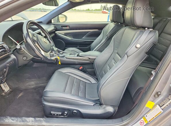 JTHHA5BC5G5003346 2016 LEXUS RC Gray Widok wnętrza z przodu