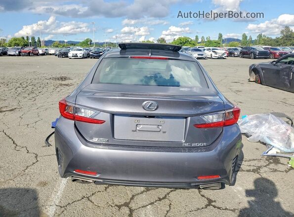 JTHHA5BC7H5007643 2017 LEXUS RC Gray Вид ззаду