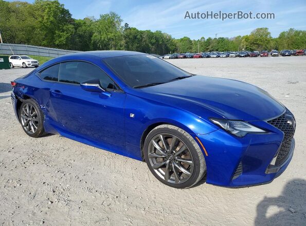 JTHHA5BC7K5010033 2019 LEXUS RC Blue Передня права чверть