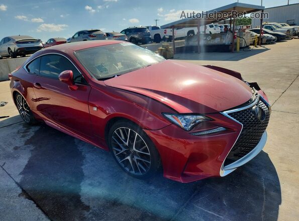 JTHHA5BC8J5008564 2018 LEXUS RC Красный Передняя правая четверть