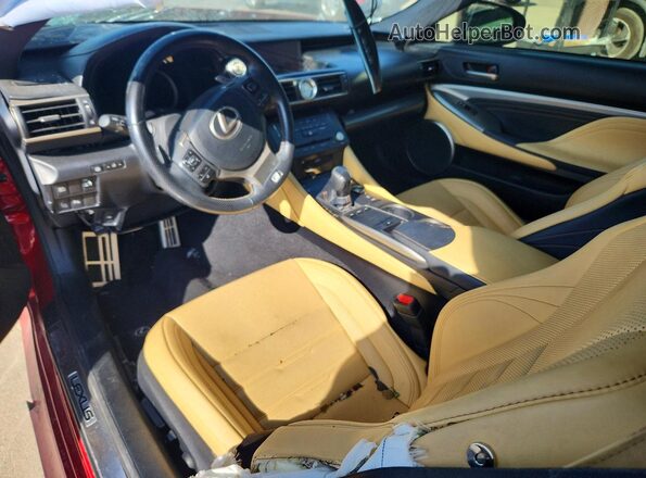 JTHHA5BC8J5008564 2018 LEXUS RC Красный Вид панели приборов