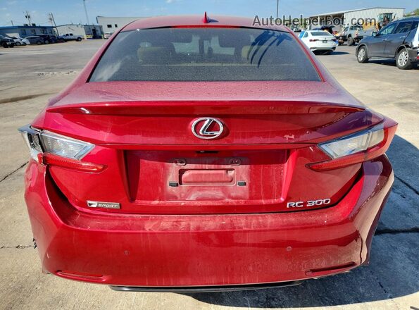 JTHHA5BC8J5008564 2018 LEXUS RC Красный Вид сзади