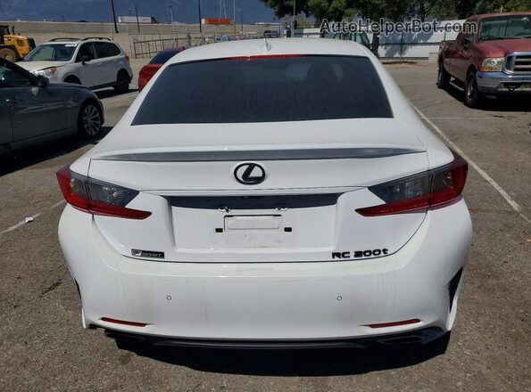 JTHHA5BC9G5001969 2016 LEXUS RC White Vista trasera