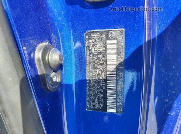 JTHHP5BC8G5005753 2016 LEXUS RC Blue Engine compartment view