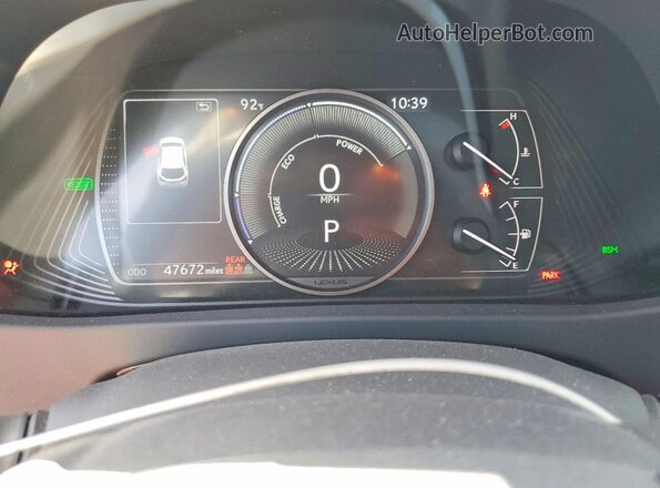 JTHP9JBH3P2066679 2023 LEXUS UX White Սարքավորումների վահանակի տեսք