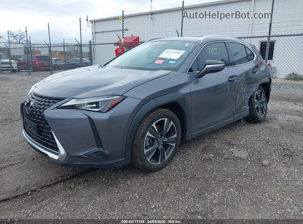 JTHP9JBH4M2045562 2021 LEXUS UX 250H Gray Vista tres cuartos delantera izquierda