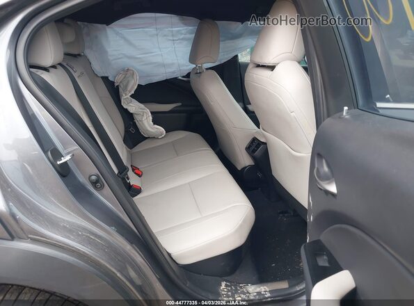 JTHP9JBH4M2045562 2021 LEXUS UX 250H Gray Vista de la etiqueta del VIN