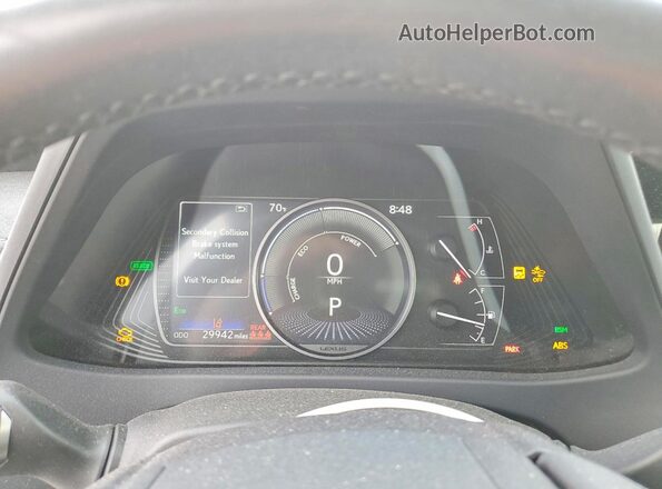 JTHP9JBH7R2076988 2024 LEXUS UX Белый Вид щитка приборов