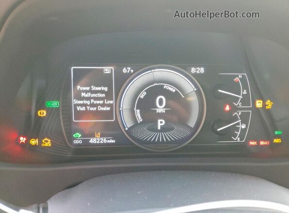 JTHP9JBHXL2034029 2020 LEXUS UX Charcoal Widok zestawu wskaźników