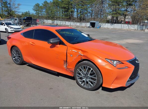 JTHSM5BC9G5000690 2016 LEXUS RC 300 Orange Widok z przodu