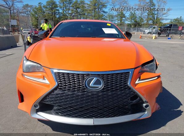 JTHSM5BC9G5000690 2016 LEXUS RC 300 Orange Widok zestawu wskaźników