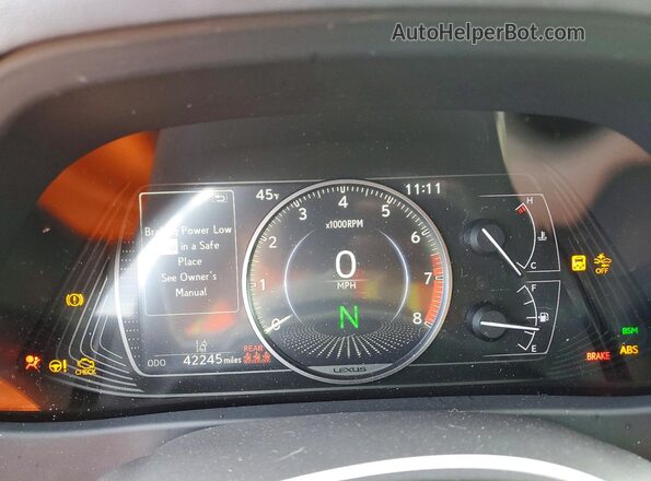 JTHX3JBH3M2036174 2021 LEXUS UX Gray Widok zestawu wskaźników
