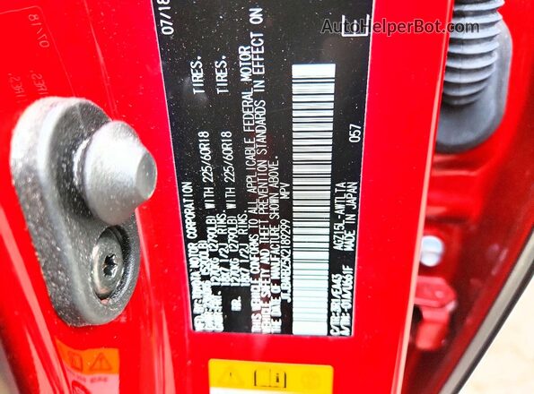 JTJBARBZ5K2189299 2019 LEXUS NX Красный 