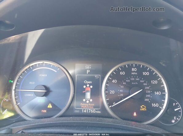 JTJBJRBZ2H2071722 2017 LEXUS NX 300H Silver Հետևի նստատեղերի տեսք