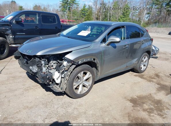 JTJBJRBZ2H2071722 2017 LEXUS NX 300H Silver Առջևի ձախ երեք քառորդ տեսարան
