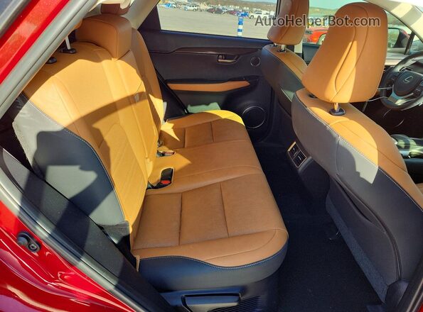 JTJDARBZ4M5032356 2021 LEXUS NX Red უკანა სალონის ხედი