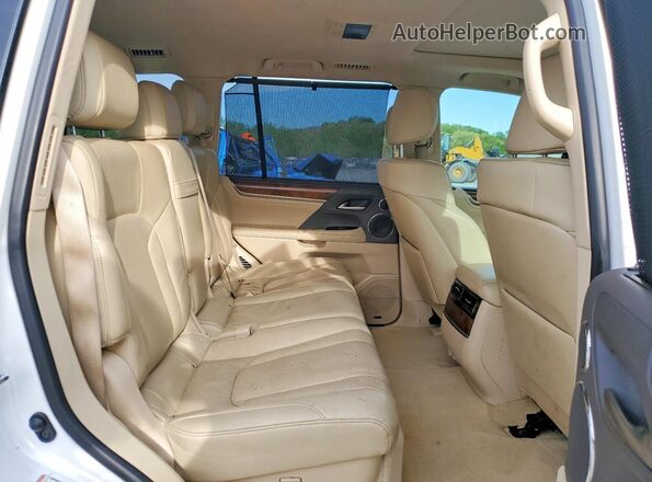 JTJDY7AX4M4347521 2021 LEXUS LX White Widok wnętrza z tyłu