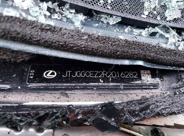 JTJGGCEZ2R2016282 2024 LEXUS NX White Widok naklejki z numerem VIN