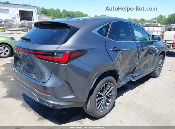 JTJGGCEZ4N5000593 2022 LEXUS NX 350 Gray Trasero derecho