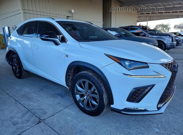 JTJSARBZ4M2193492 2021 LEXUS NX White Delantero derecho