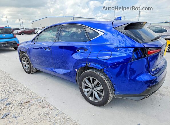 JTJSARBZ7M2181918 2021 LEXUS NX Blue Հետևի ձախ