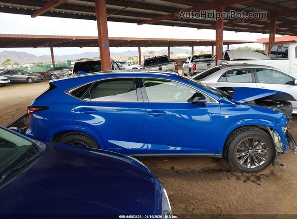 JTJSJRDZ9M2155365 2021 LEXUS NX 300H Blue უკანა სალონის ხედი