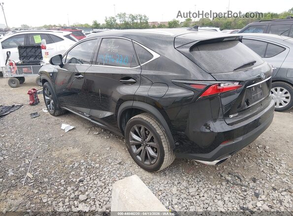 JTJYARBZ8H2061237 2017 LEXUS NX 200T Black Tył lewy