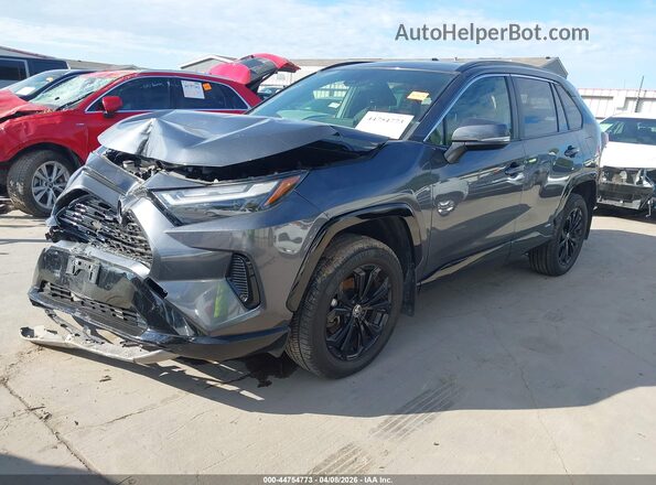 JTM16RFV2ND054829 2022 TOYOTA RAV4 HYBRID Gray Vista tres cuartos delantera izquierda