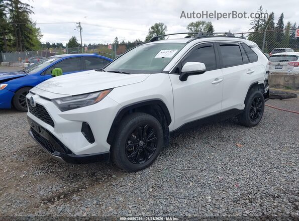 JTM16RFV3PD549057 2023 TOYOTA RAV4 HYBRID White წინა მარცხენა ხედი სამი მეოთხედიდან