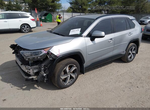 JTMAB3FV9MD050249 2021 TOYOTA RAV4 PRIME Silver წინა მარცხენა ხედი სამი მეოთხედიდან