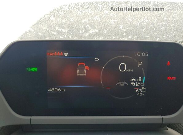 JTMABABA3SA101279 2025 SUBARU SOLTERRA White Instrument cluster view