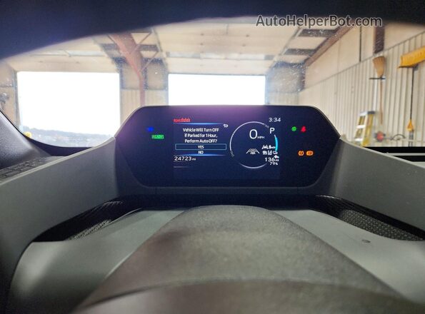 JTMABABA5PA031114 2023 SUBARU SOLTERRA Gray Instrument cluster view