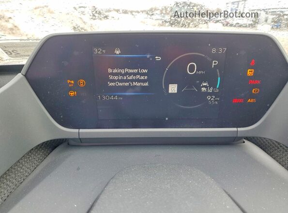 JTMABABA5RA052547 2024 SUBARU SOLTERRA Blue Vista del cuadro de instrumentos