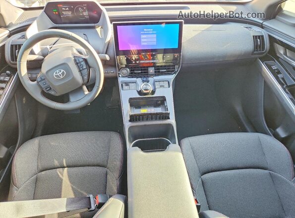 JTMABACA0SA104381 2025 TOYOTA BZ4X Black Առջևի վահանակի տեսք