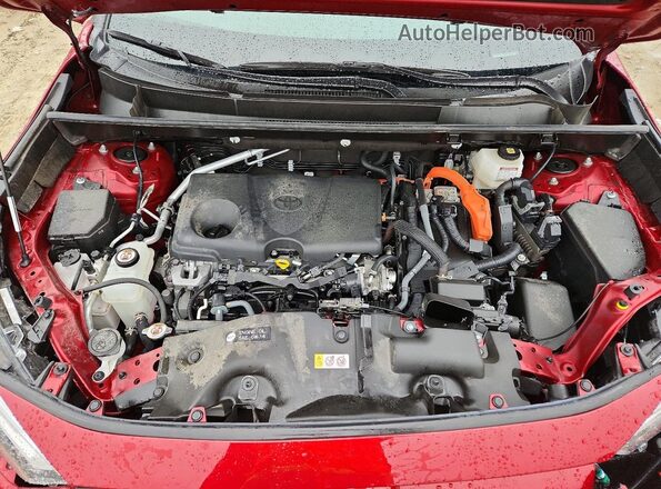 JTMB6RFV6PD081507 2023 TOYOTA LE Burgundy ძრავის განყოფილების ხედი