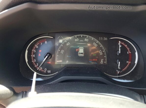 JTMC1RFV2RJ028701 2024 TOYOTA LE White Instrument cluster view