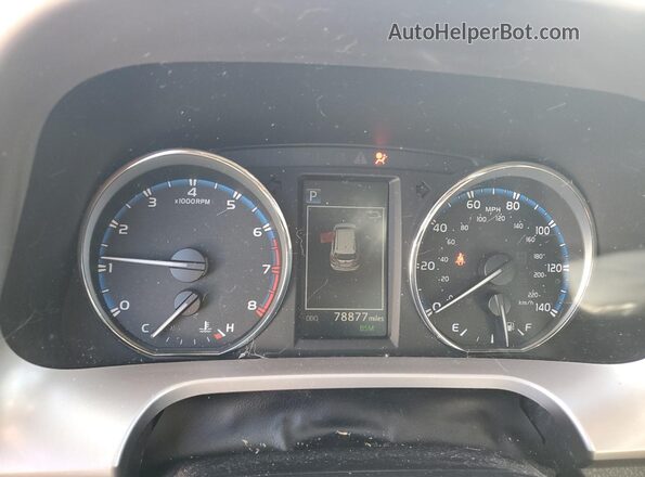 JTMDFREV3JD227847 2018 TOYOTA LIMITED Burgundy Instrument cluster view