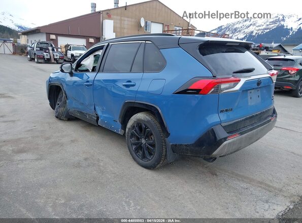JTME6RFV6ND521722 2022 TOYOTA RAV4 HYBRID Blue Trasero izquierdo