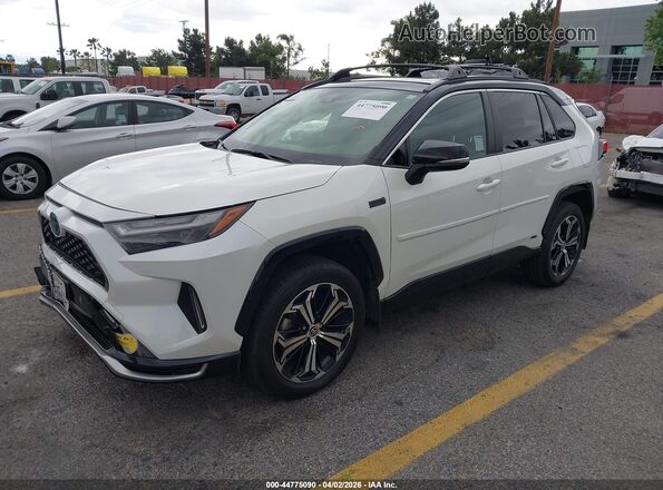 JTMEB3FV2ND078395 2022 TOYOTA RAV4 PRIME White წინა მარცხენა ხედი სამი მეოთხედიდან