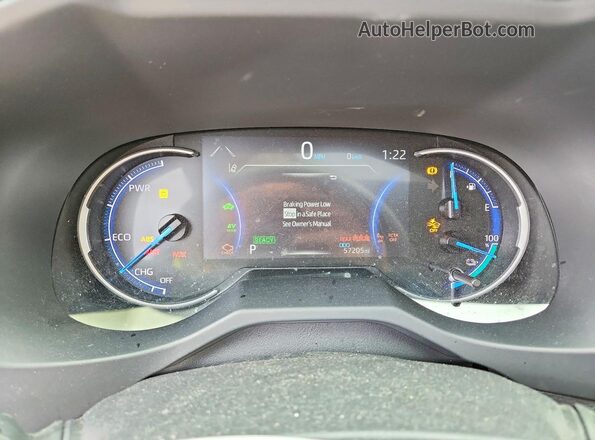 JTMEB3FV5MD032459 2021 TOYOTA RAV4 Silver Vista del cuadro de instrumentos