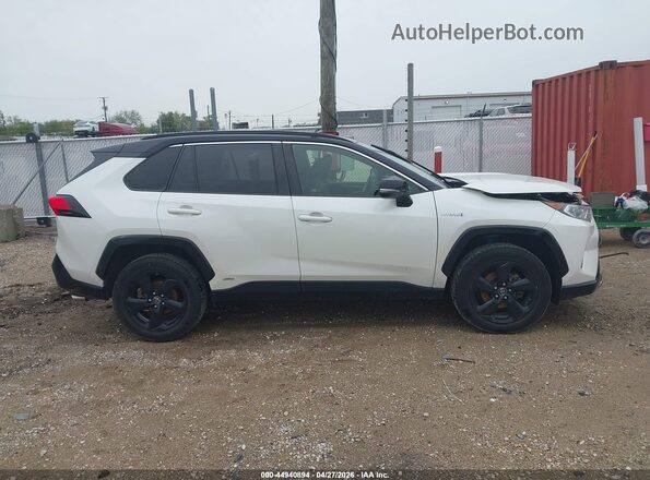 JTMEWRFV5KD508679 2019 TOYOTA RAV4 HYBRID White Вид щитка приладів