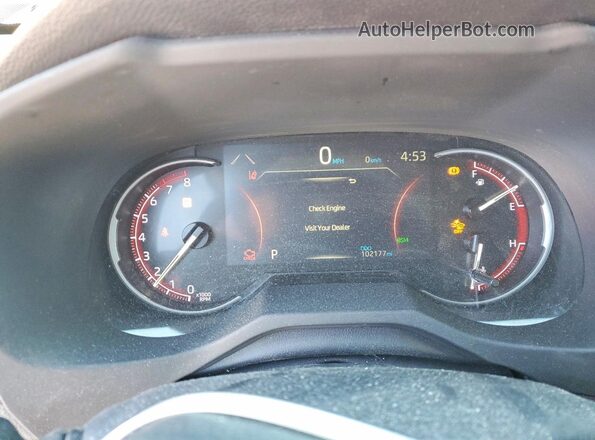 JTMN1RFV6KD519690 2019 TOYOTA LIMITED Red Սարքավորումների վահանակի տեսք