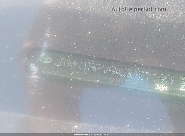 JTMN1RFV9KJ021193 2019 TOYOTA LIMITED White 
