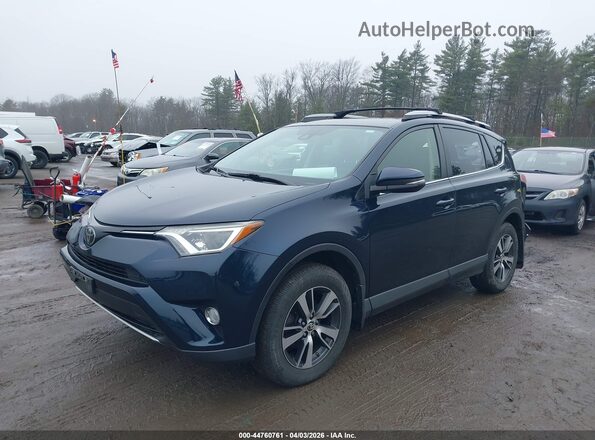 JTMRFREV1JJ736052 2018 TOYOTA LE Blue Առջևի ձախ երեք քառորդ տեսարան