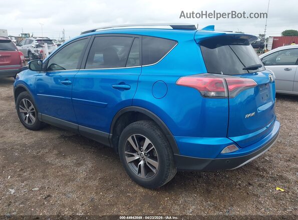 JTMWFREV7JJ166481 2018 TOYOTA LE Blue Trasero izquierdo