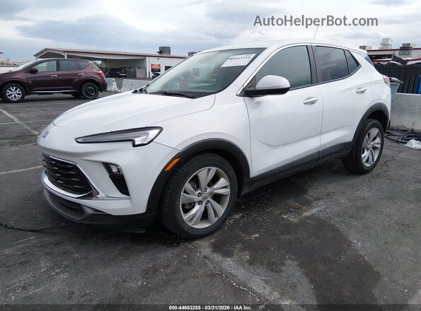 KL4AMBS26RB079351 2024 BUICK ENCORE White წინა მარცხენა ხედი სამი მეოთხედიდან