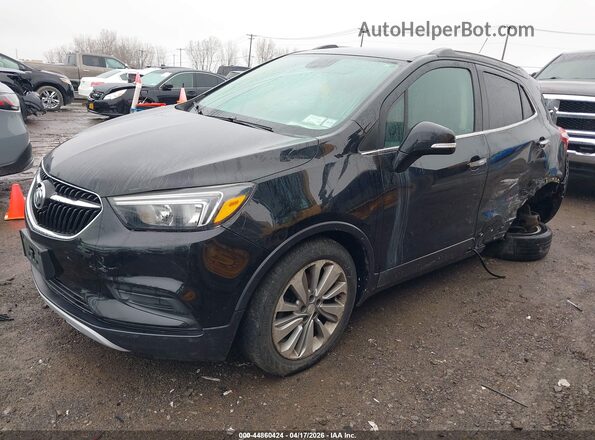 KL4CJASB2JB693894 2018 BUICK ENCORE Черный Передняя левая четверть