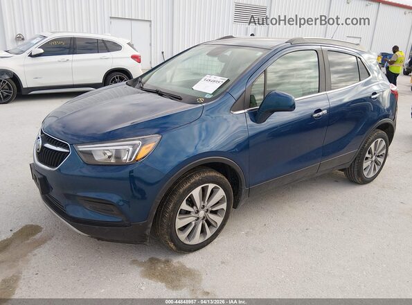 KL4CJASB2LB047578 2020 BUICK ENCORE Blue წინა მარცხენა ხედი სამი მეოთხედიდან