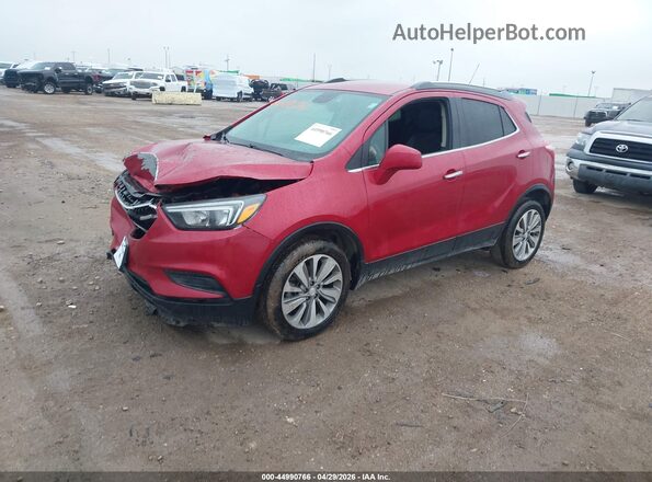 KL4CJASB6LB062181 2020 BUICK ENCORE Red წინა მარცხენა ხედი სამი მეოთხედიდან